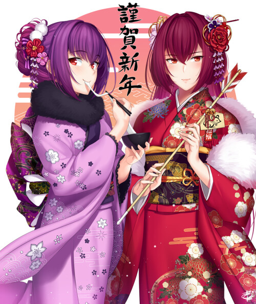 Scathach and Skadi in New Year garments by Okitakung
Sauce: https://www.pixiv.net/en/artworks/78652818