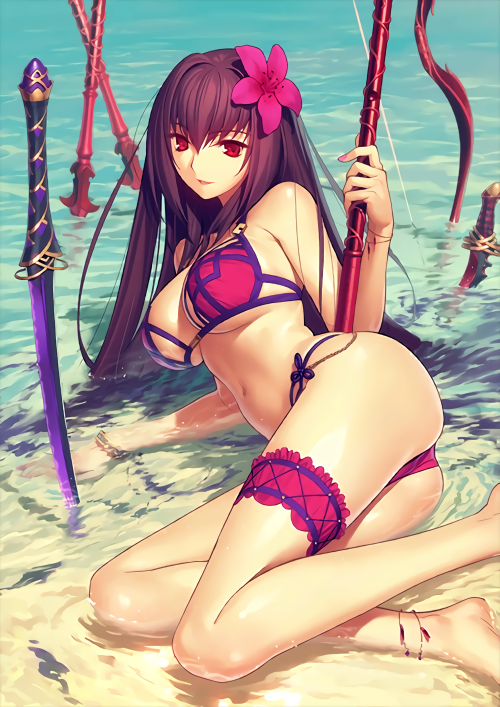 Summer Scathach Official Art - Final Ascension
